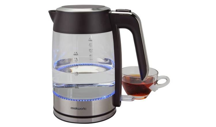 Cookworks Illuminating Kettle - Glass and Stainless Steel GOODS Argos