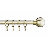 Argos Home brass extendable curtain pole antique finish 120-210cm (British brand)