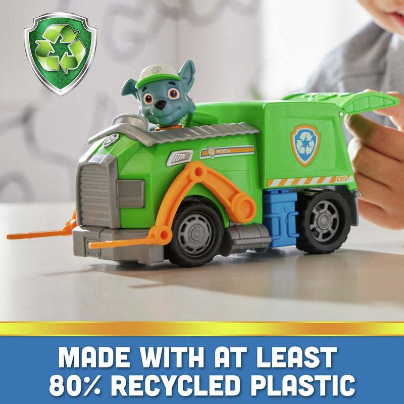 PAW Patrol Rocky's Recycling Truck toy vehicle, imported from the UK