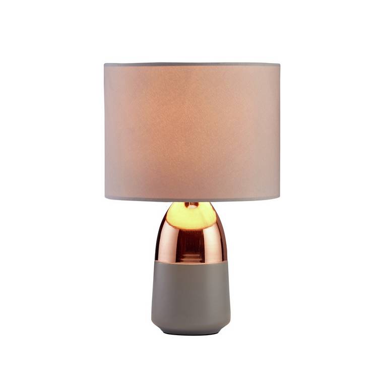 Argos Home touch table lamp in grey and copper, UK version