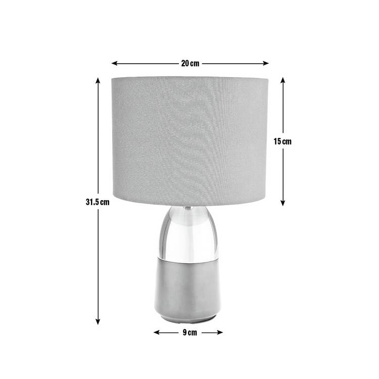 Argos Home touch table lamp in grey and copper, UK version