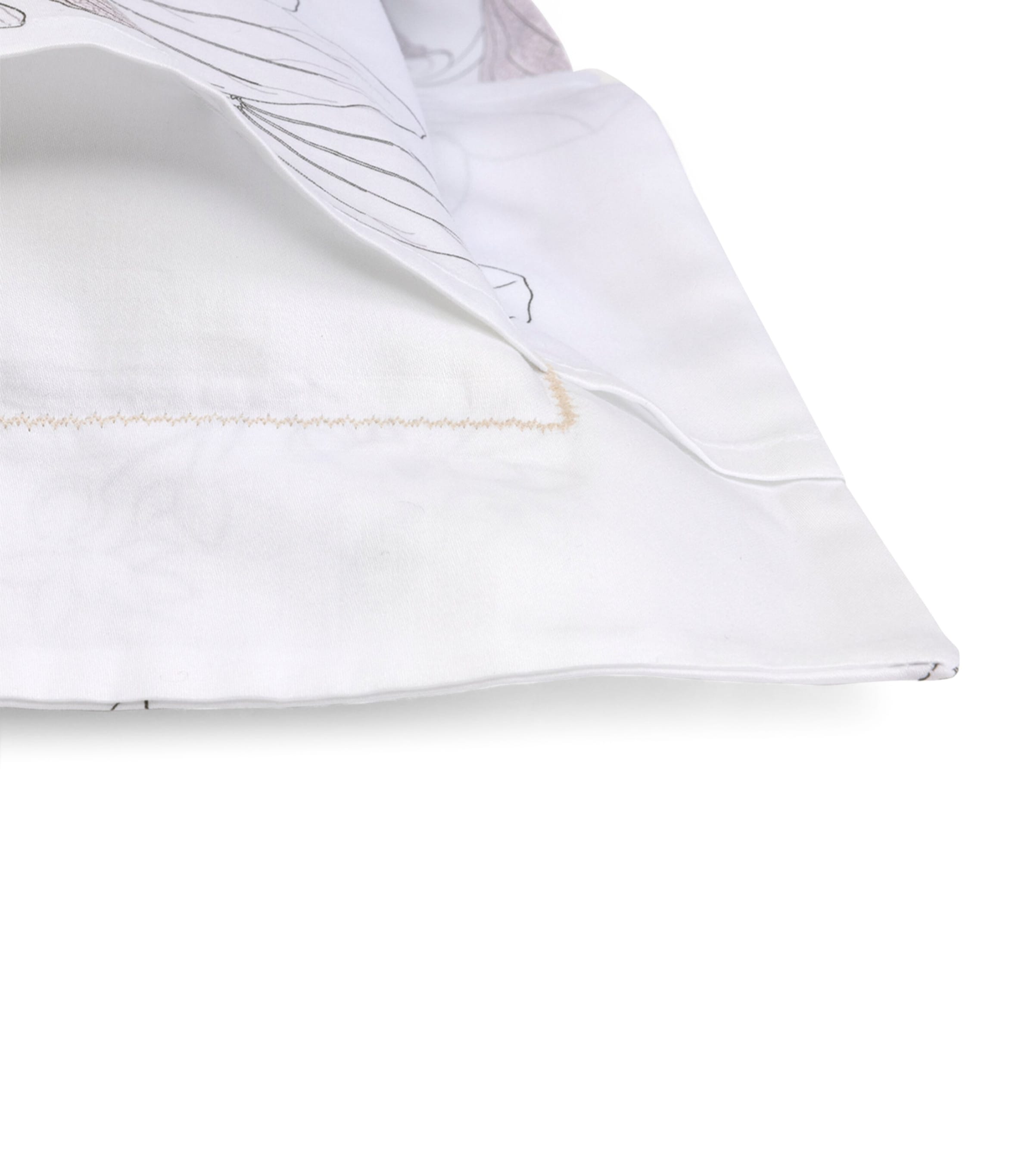 Yves Delorme Floral Orchidee Square Oxford pillowcase 65cm x 65cm (British brand)