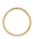 Suzanne Kalan yellow gold and diamond necklace 43.2cm, UK version