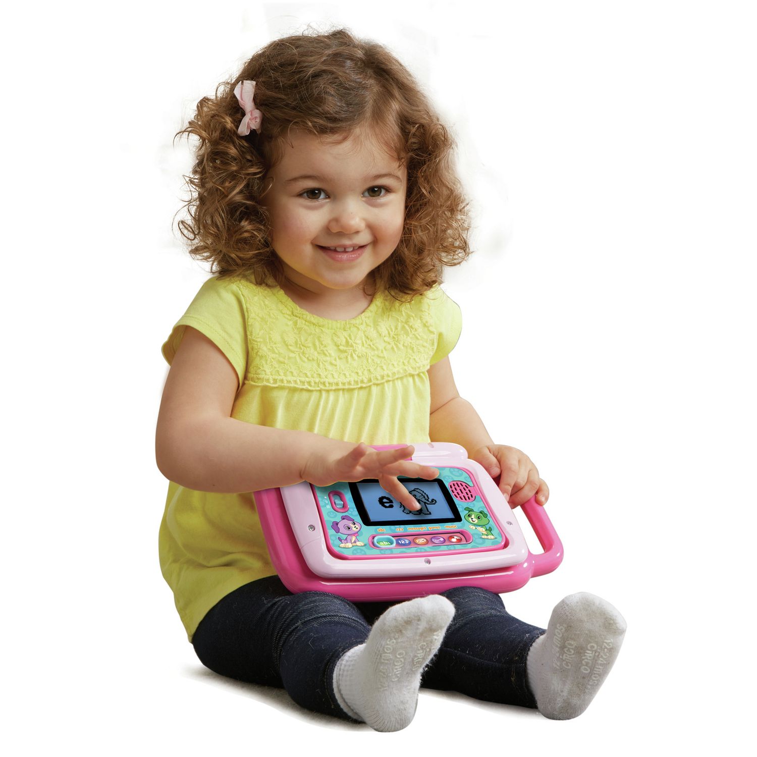 LeapFrog educational laptop in pink, imported from the UK