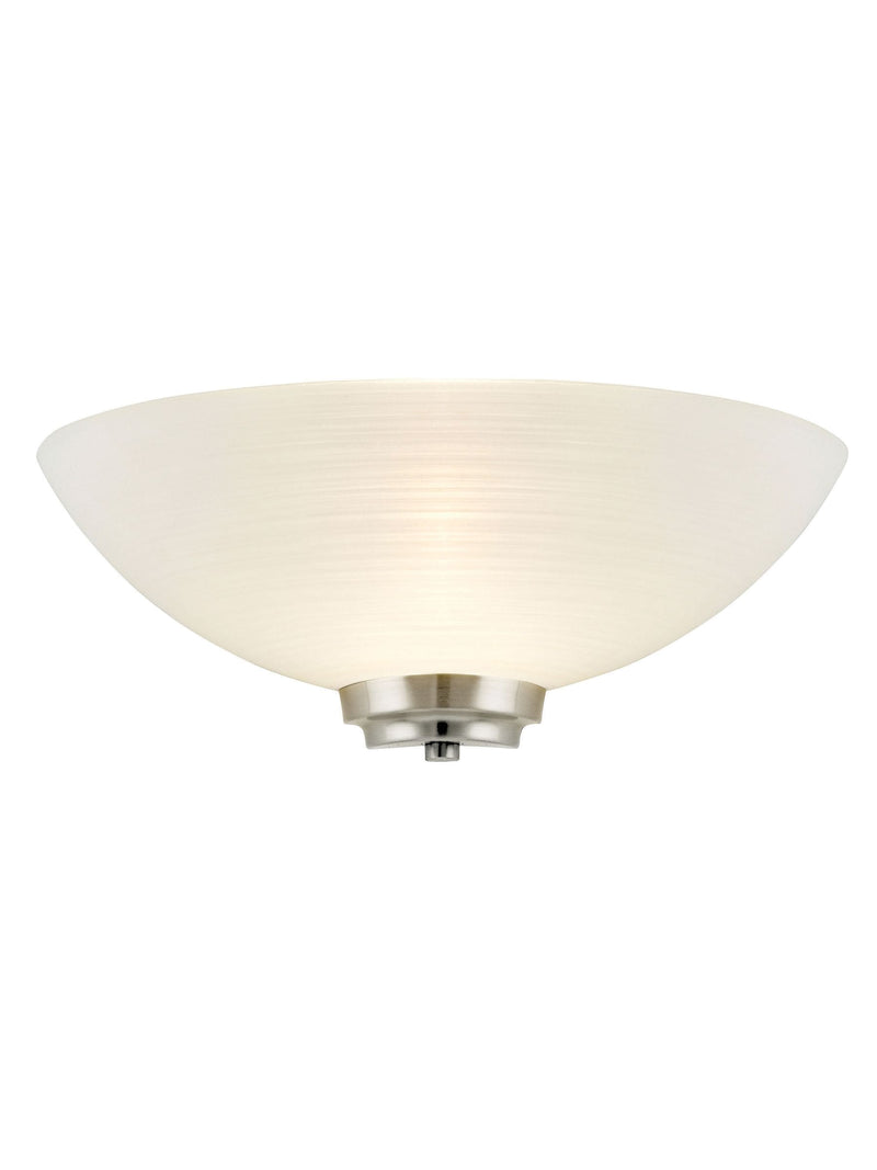 Gallery Home Perth wall light with chrome and white glass, UK version