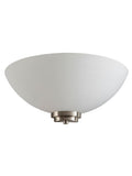 Gallery Home Perth wall light with chrome and white glass, UK version