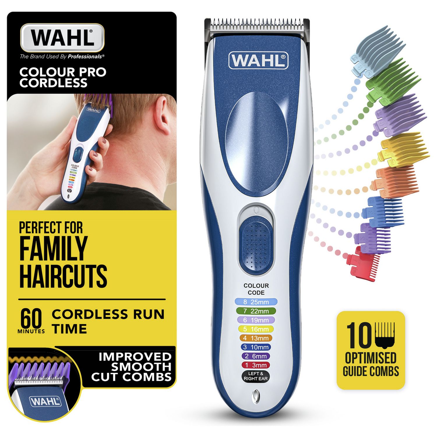 Wahl Colour Pro Cordless hair clipper - British product