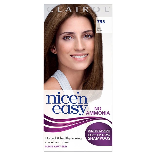 Clairol Nice'n Easy No Ammonia Hair Dye Medium Light Brown GOODS M&S   