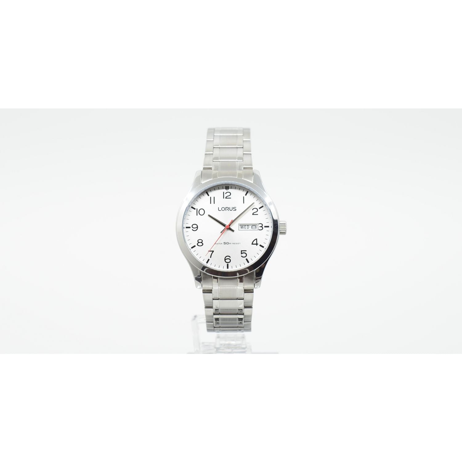 Lorus silver stainless steel bracelet watch, UK version