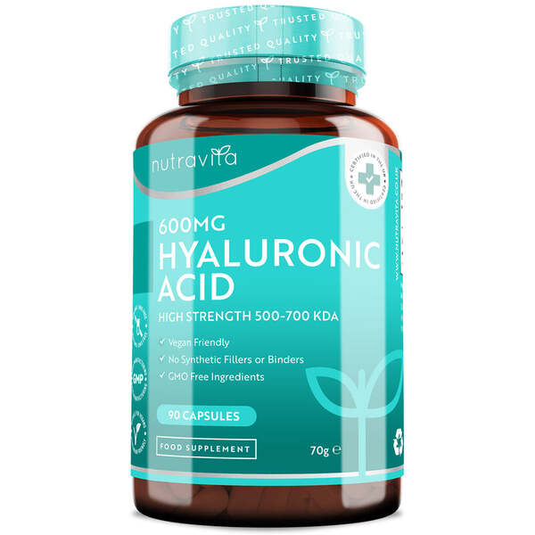 Nutravita Hyaluronic Acid 600mg 90 capsules, UK version