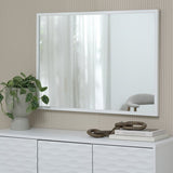 Home Essentials white wall mirror 90x65cm, imported from the UK