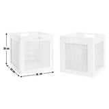 Habitat set of 2 rattan square storage boxes, UK version