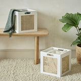 Habitat set of 2 rattan square storage boxes, UK version
