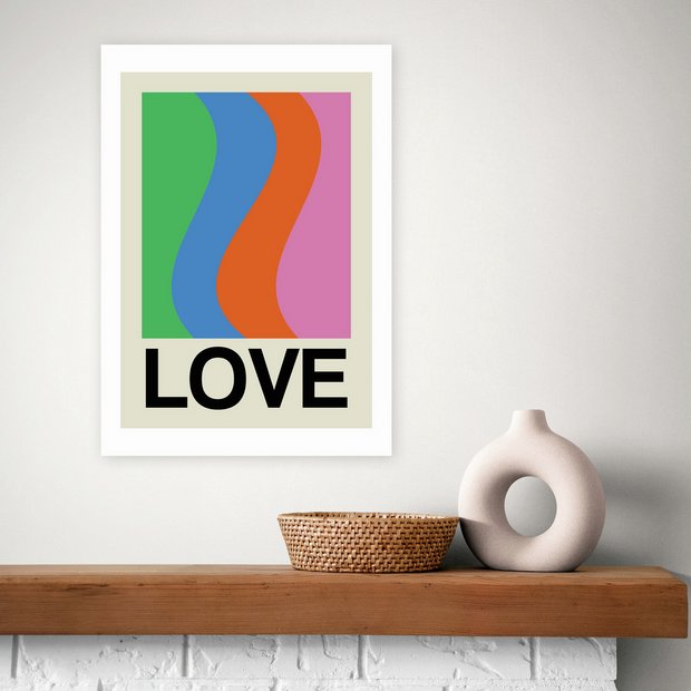East End Prints Love Wave Gala art print A3, imported from the UK