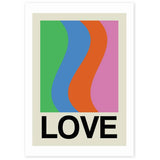 East End Prints Love Wave Gala art print A3, imported from the UK