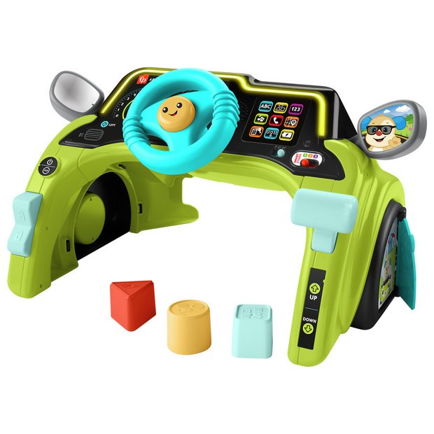 Fisher Price Laugh & Learn Sit & Steer Driver activity toy (British brand)
