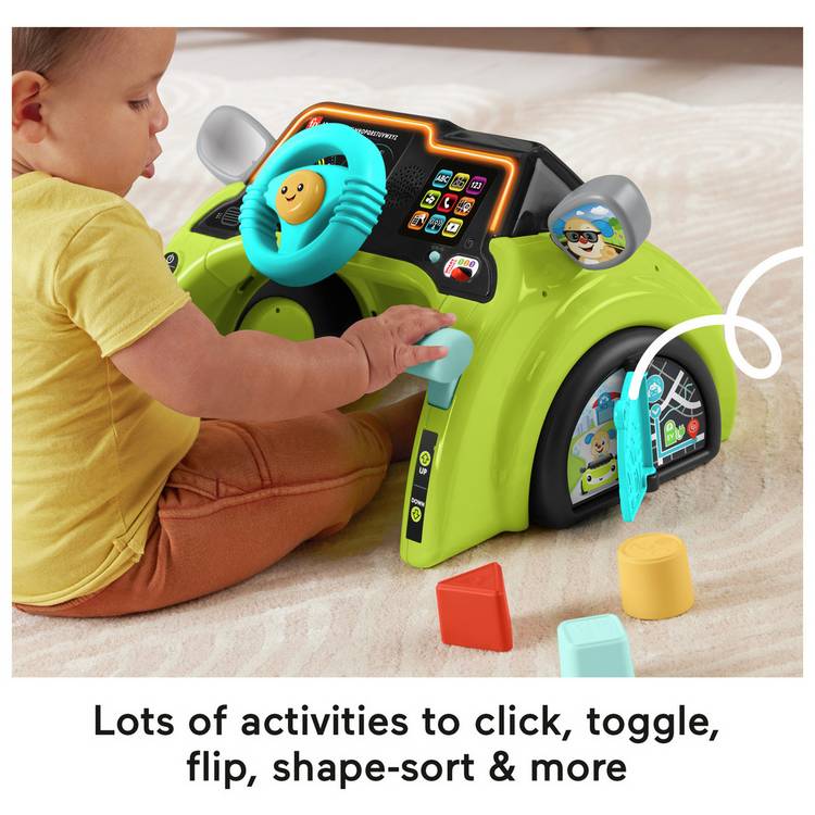 Fisher Price Laugh & Learn Sit & Steer Driver activity toy (British brand)