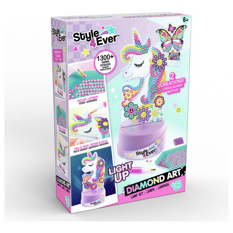 Style 4 Ever diamond art lamp set unicorn and butterfly - British product