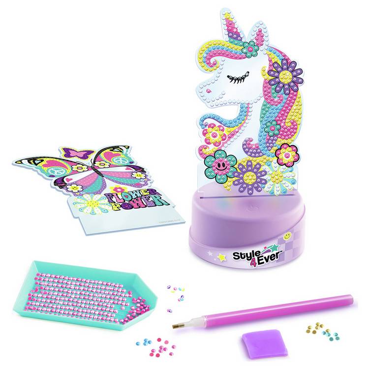 Style 4 Ever diamond art lamp set unicorn and butterfly - British product