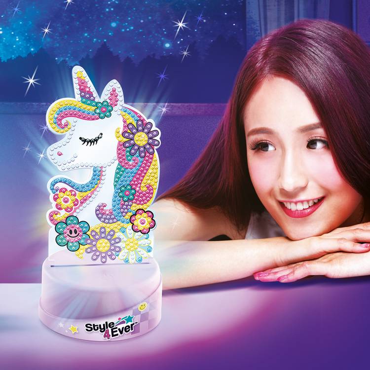 Style 4 Ever diamond art lamp set unicorn and butterfly - British product