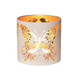 Aroma White Butterfly Tealight Holder 10.5cm, UK version