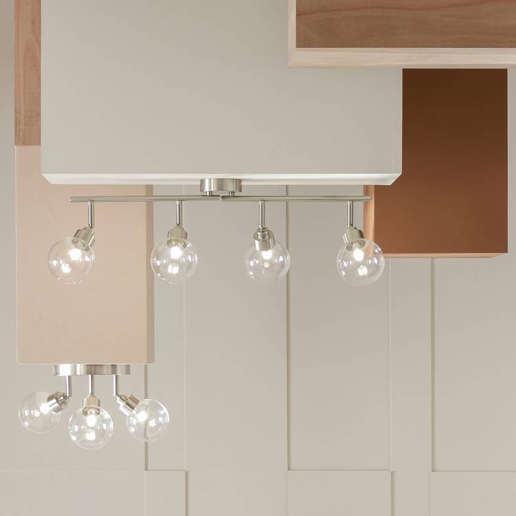 Argos Home chrome 3-light spotlight with adjustable shades, imported from the UK