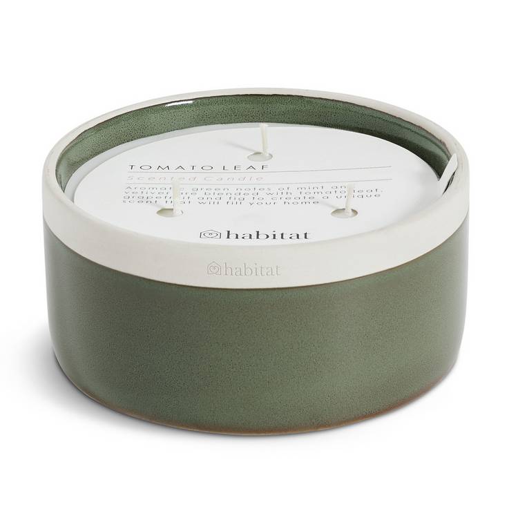 Habitat scented candle tomato leaf large, imported from the UK