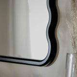 Habitat Black Wiggle Wall Mirror 60x80cm, imported from the UK