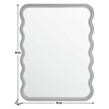Habitat Black Wiggle Wall Mirror 60x80cm, imported from the UK