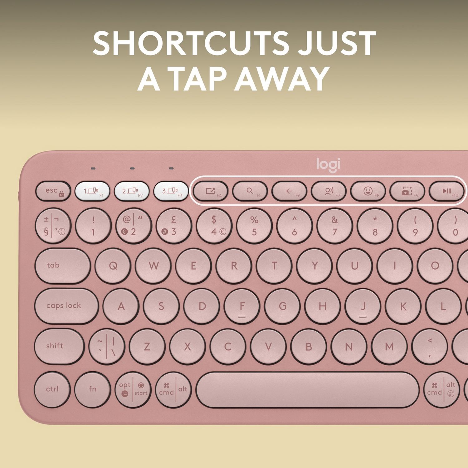 Logitech wireless keyboard Rose - imported from the UK