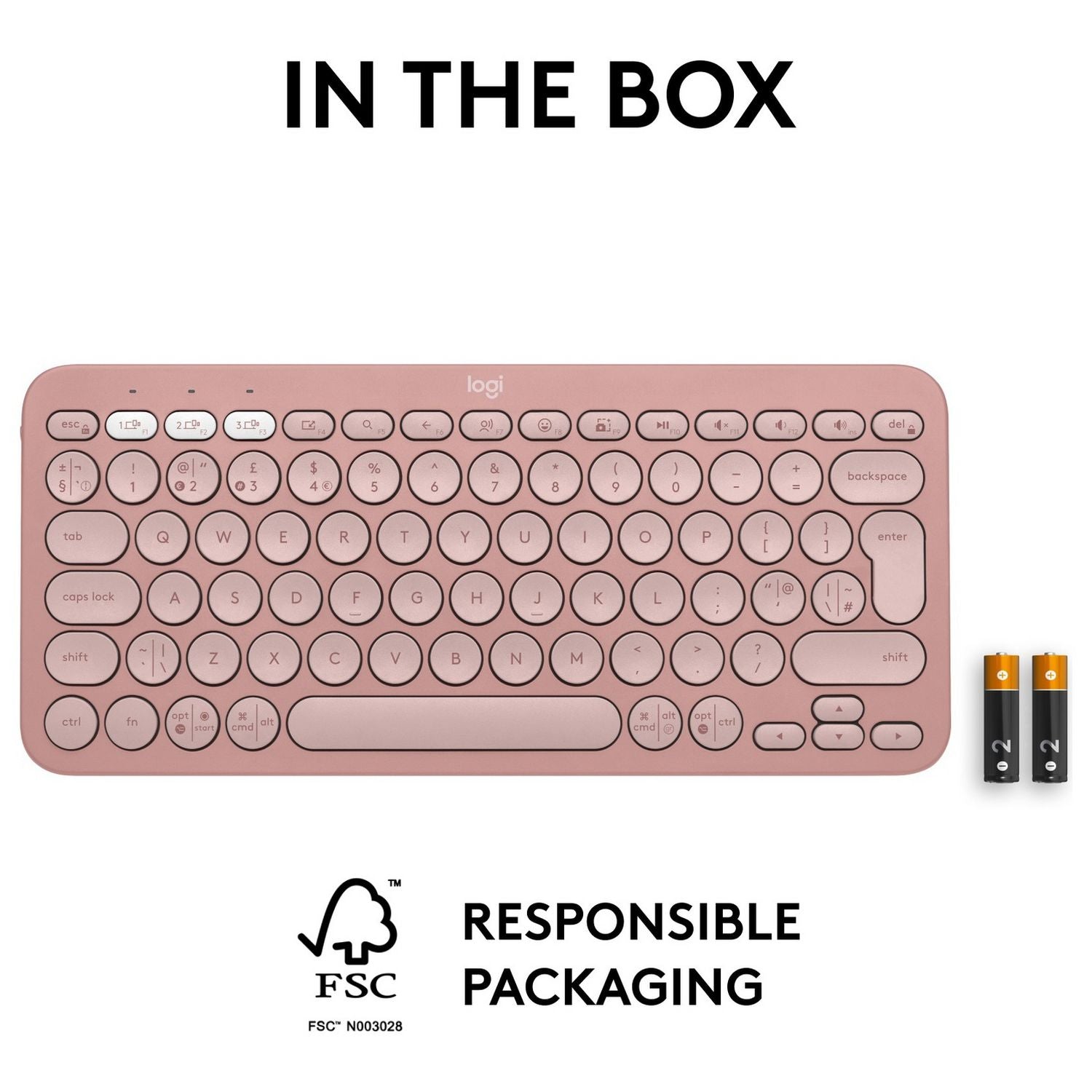 Logitech wireless keyboard Rose - imported from the UK