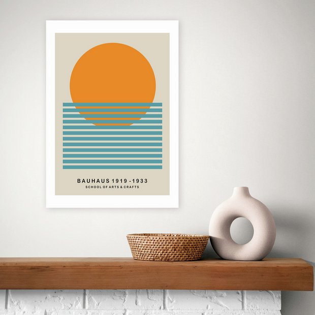 East End Prints Sun Bauhaus art print A3 (British brand)