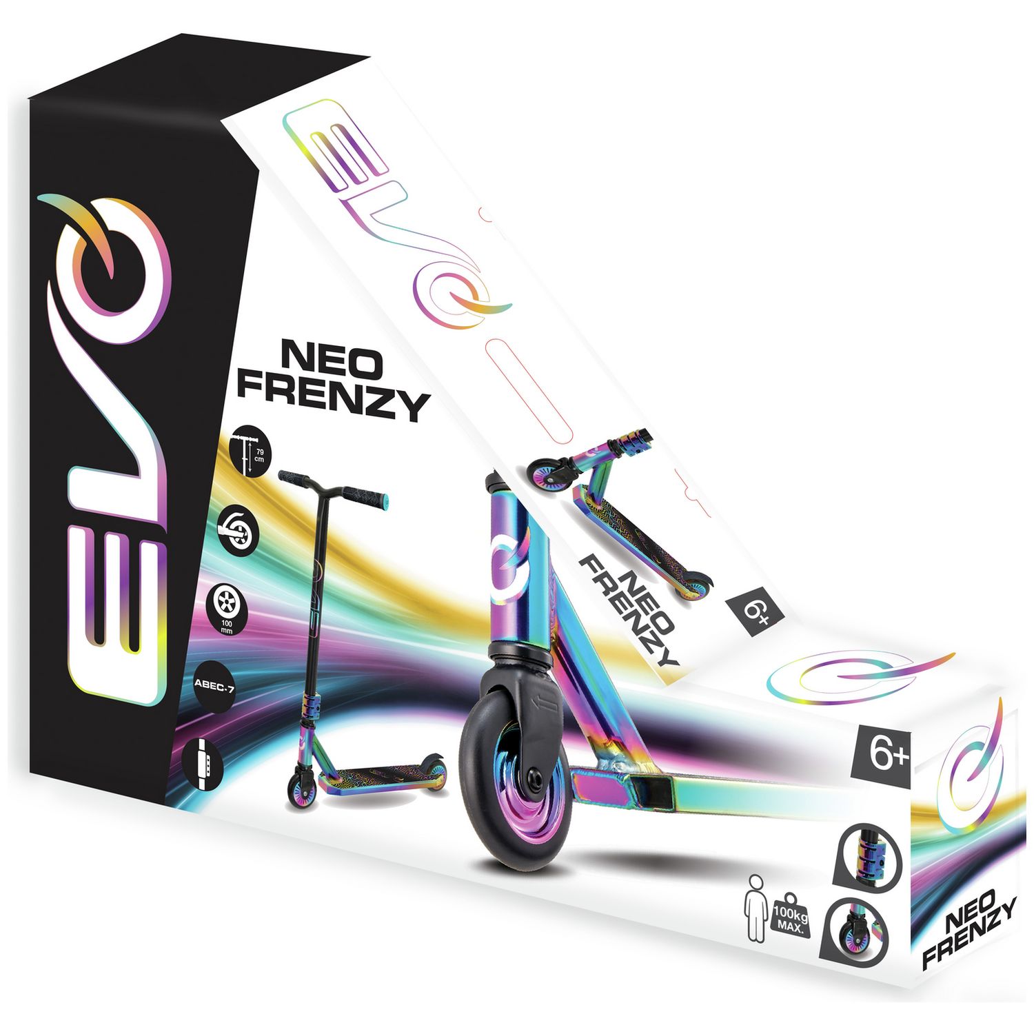 EVO Neo Frenzy Neochrome stunt scooter (British brand)