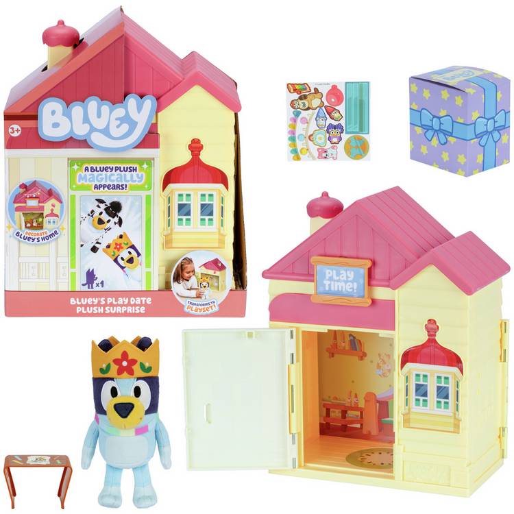Bluey Playdate Surprise plush toy (British brand)