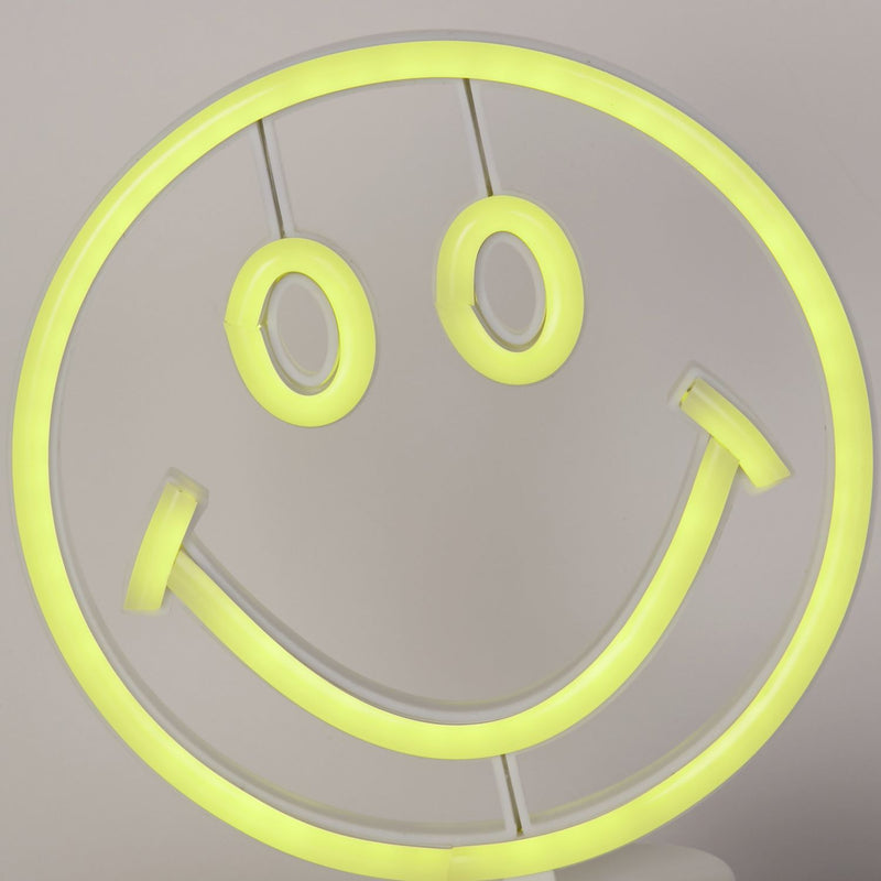 Searchlight smiley table lamp yellow 22cm - British product