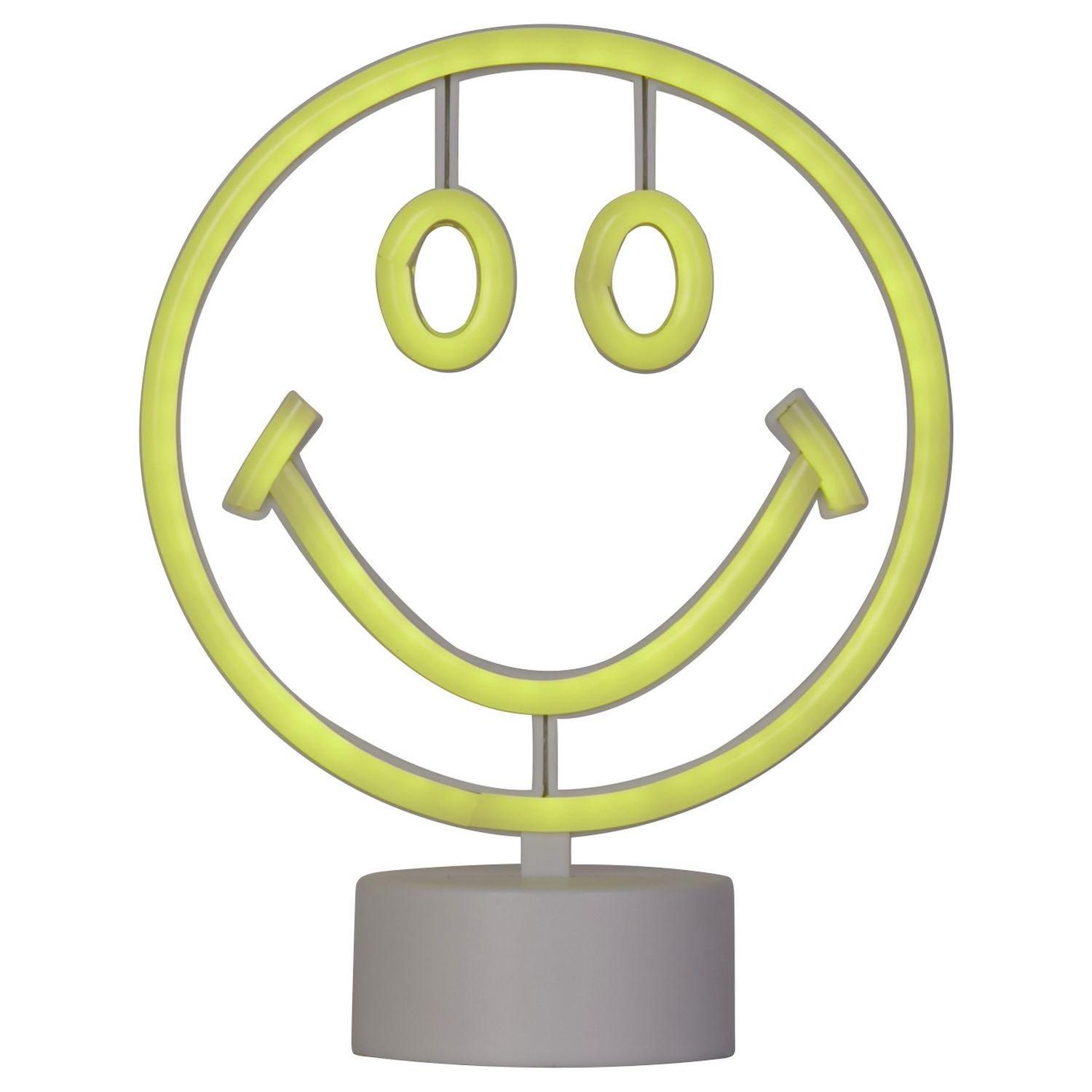 Searchlight smiley table lamp yellow 22cm - British product