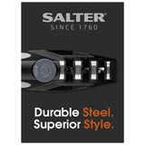 Salter hand held knife sharpener black 4-in-1 tool - British product