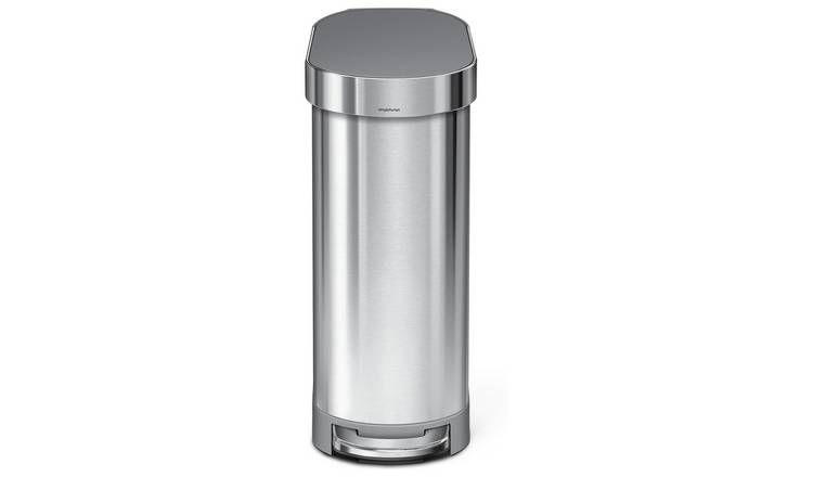 simplehuman 45 Litre Rectangular Slim Pedal Bin - Grey GOODS Argos