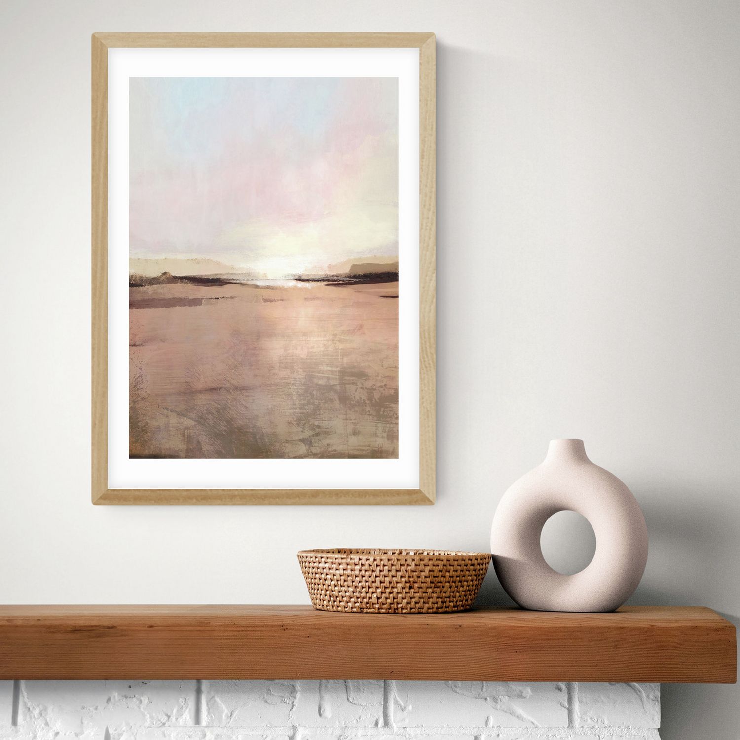 East End Prints New Dawn Landscape Framed Wall Print A2
