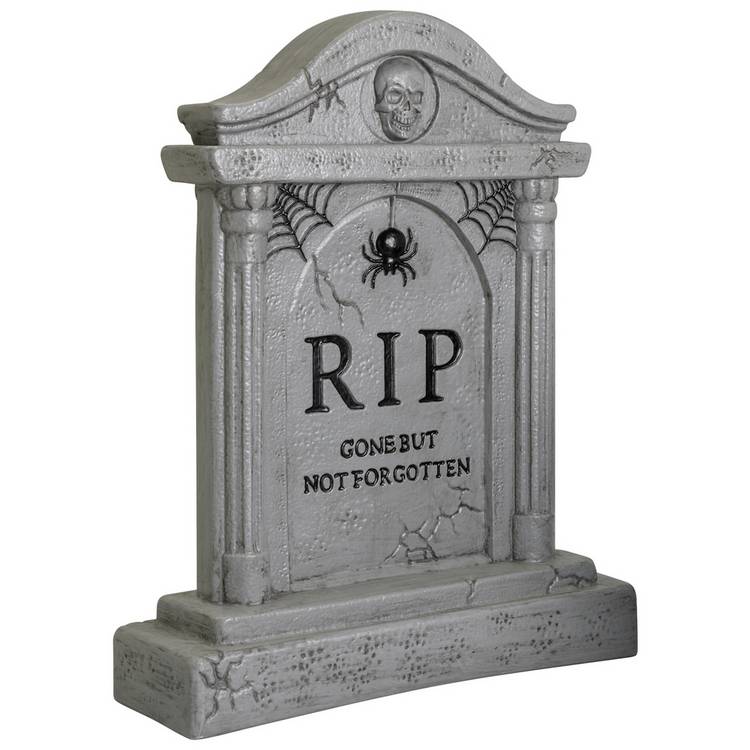 Argos Home Halloween tombstone decoration large outdoor prop, imported from the UK