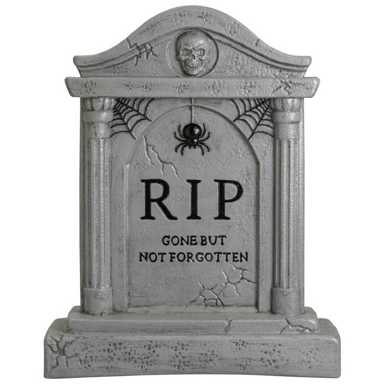 Argos Home Halloween tombstone decoration large outdoor prop, imported from the UK