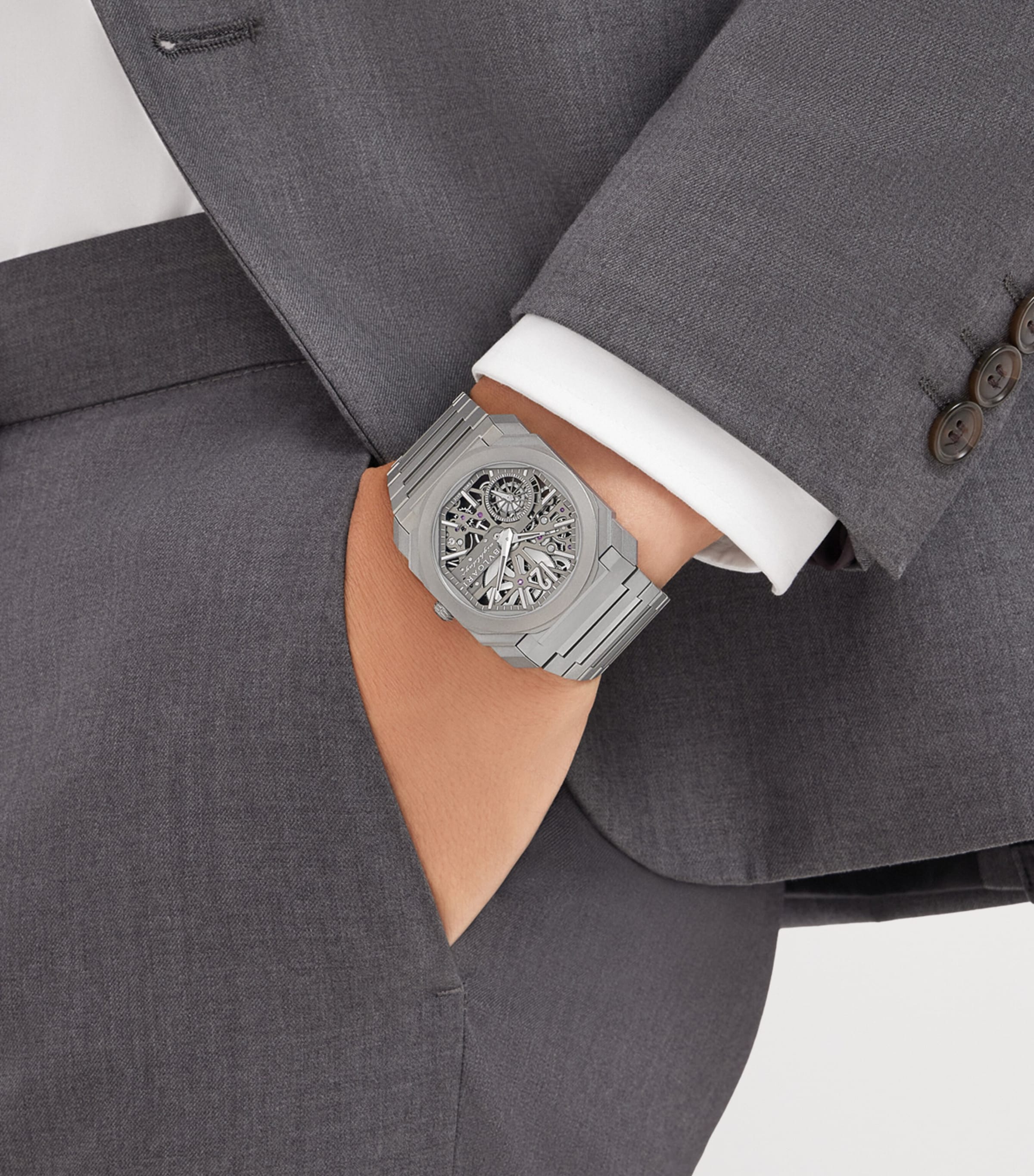 Bvlgari Octo Finissimo Skeleton 8 Days watch 40mm, imported from the UK