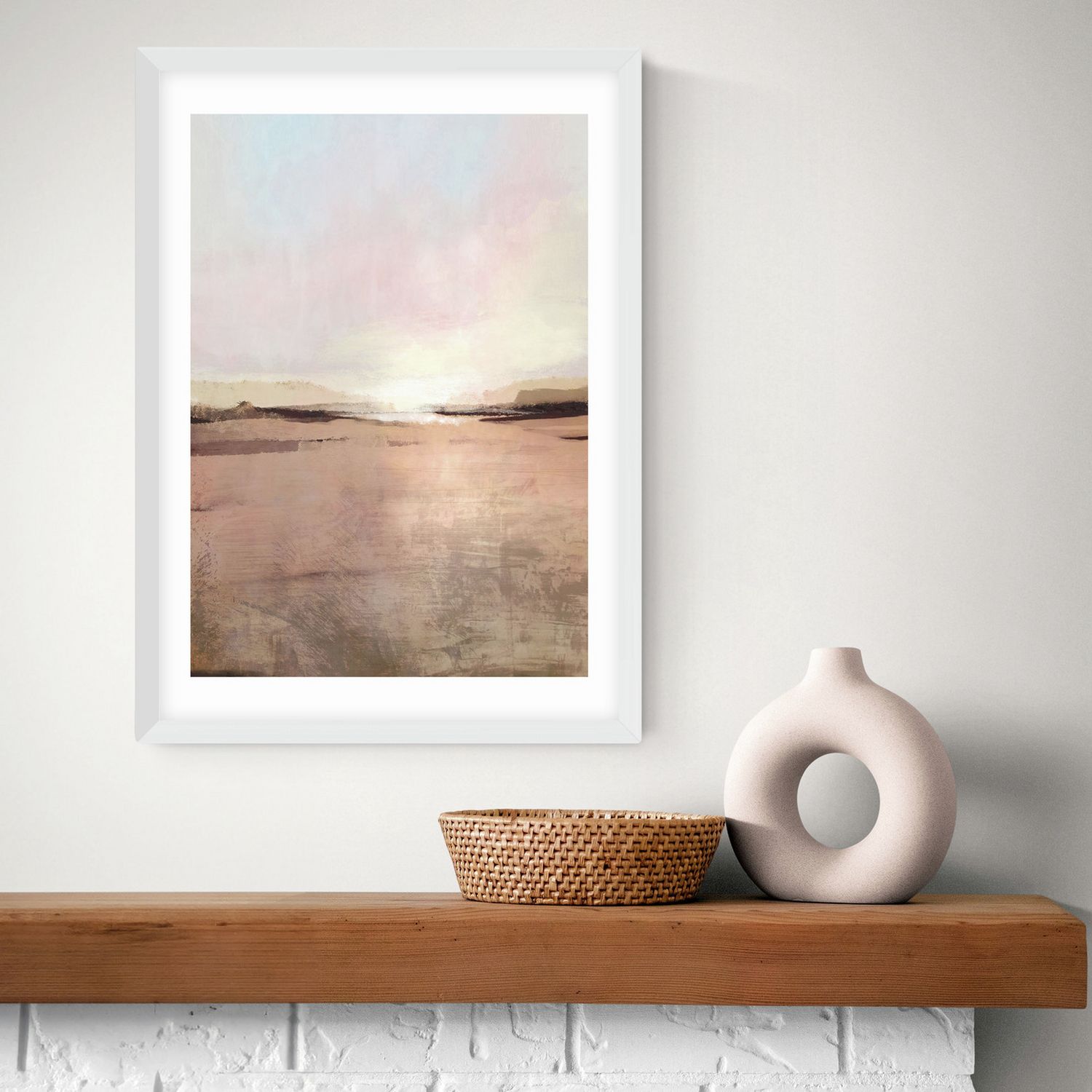 East End Prints New Dawn Landscape Framed Wall Print A2