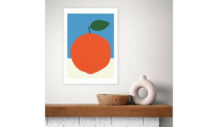 East End Prints orange art print A3 (British brand)