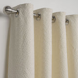 Habitat Boucle Blackout Eyelet Curtains - Cream - 168x229cm