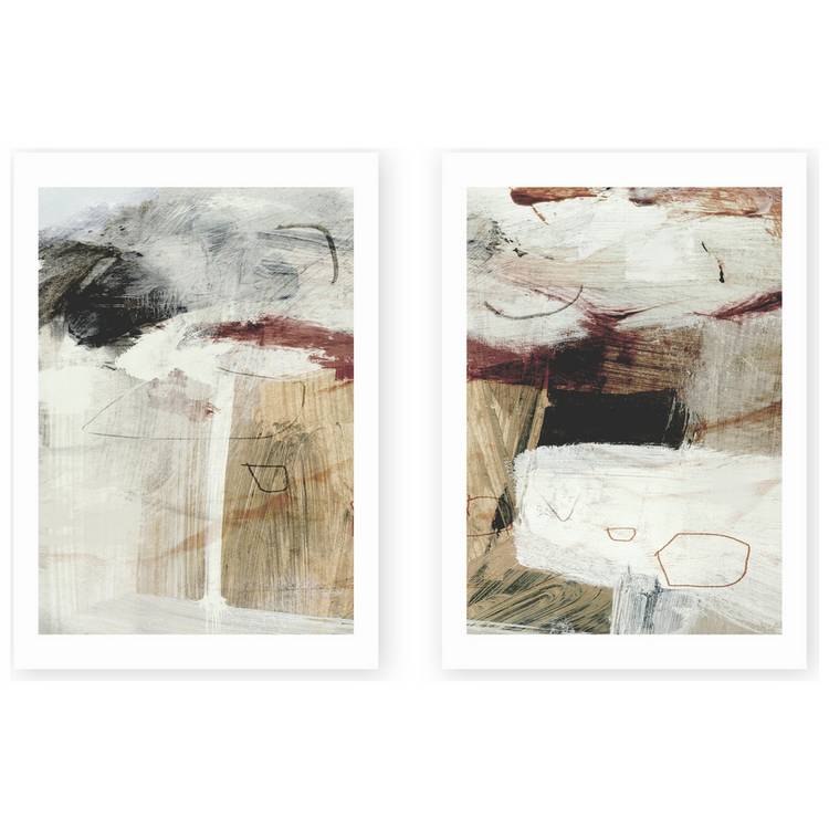 East End Prints abstract art print set A3, imported from the UK
