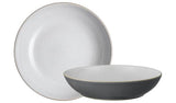 Denby 4 Piece Stoneware Pasta Bowls - Fossil Grey GOODS Argos