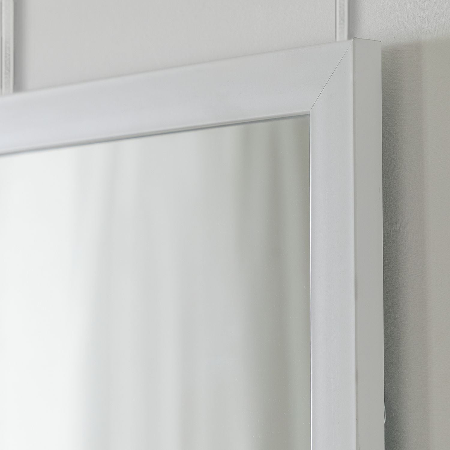 Home Essentials white full length over the door mirror H120cm, UK version