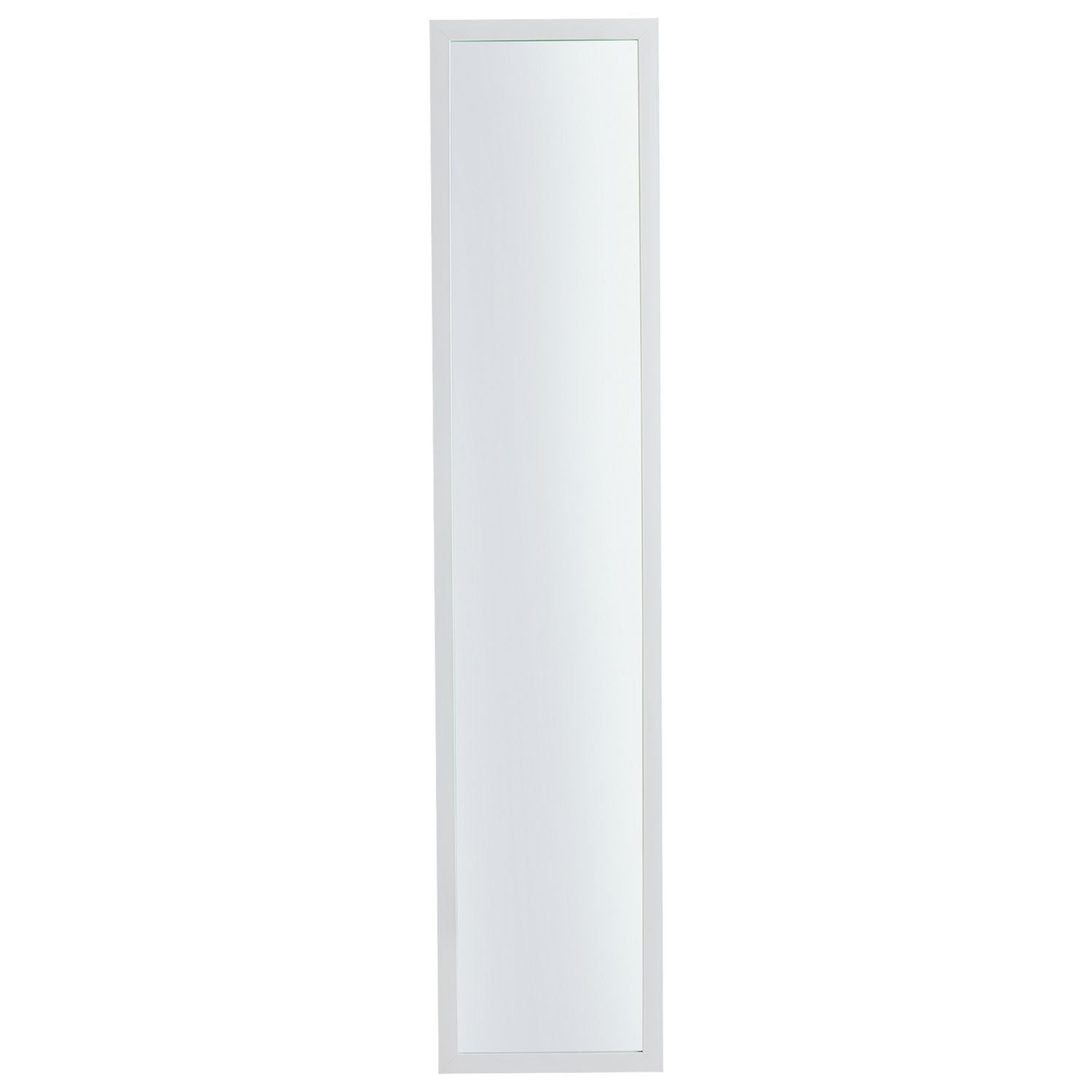 Home Essentials white full length over the door mirror H120cm, UK version