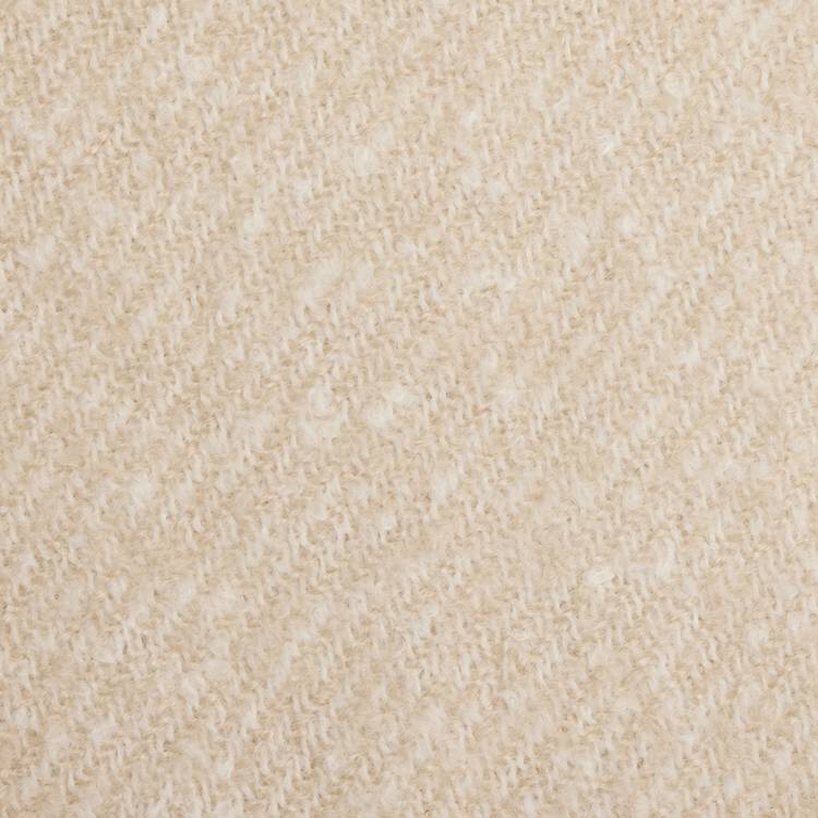 Habitat faux mohair stripe throw latte 125x150cm - British product